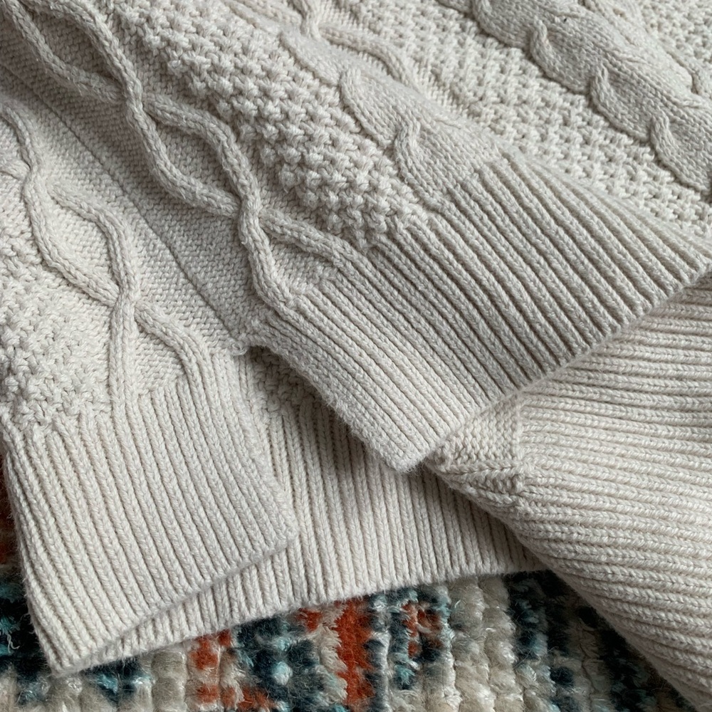 J. Crew Factory Cable Knit Sweater - Picture 9 of 13